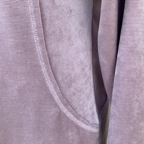 MIA & Tess Ribbed Velour Cowl Neck Tunic - Light Dusty Mauve - Picture 11 of 13